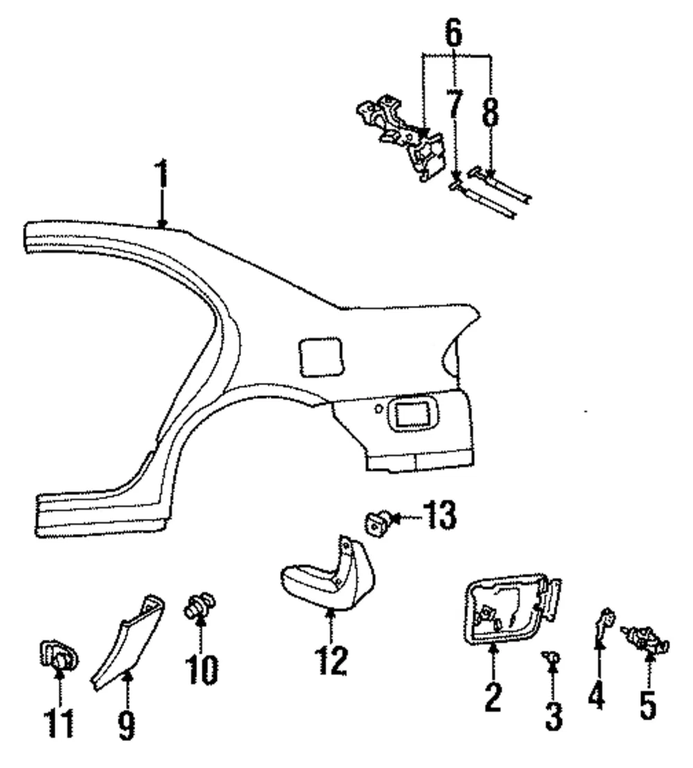 Cable Trunk Lid Opener - MAZDA (BC1D56870A)