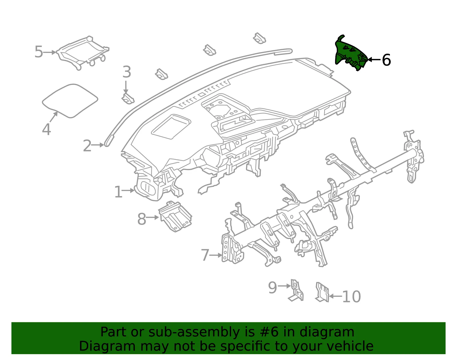 Side Panel - Driver's Side (LH) - Mazda (BDTS-64-960) - view 2