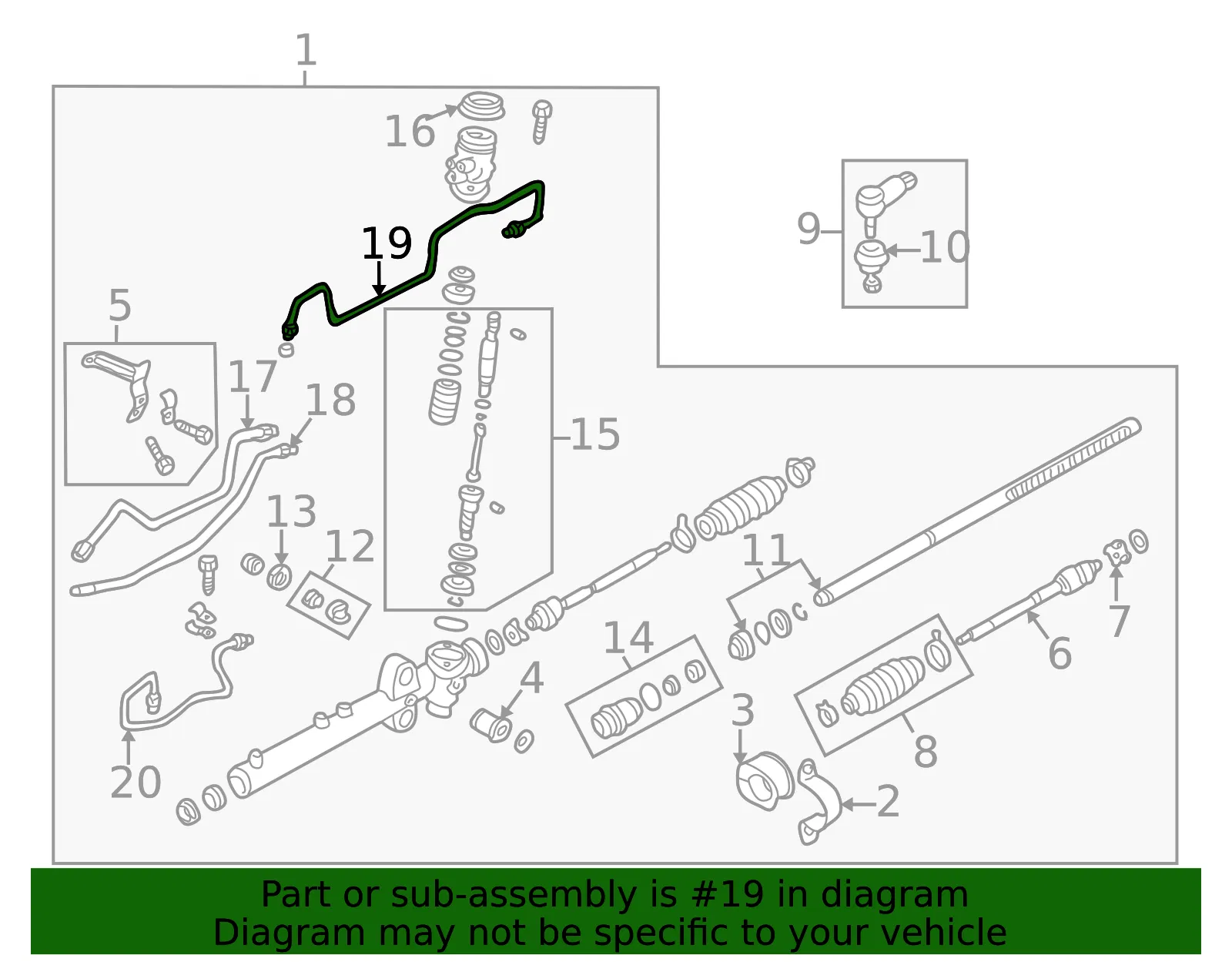 Return Pipe - Passenger Side (RH) - Mazda (BJ0E-32-45X) - view 2