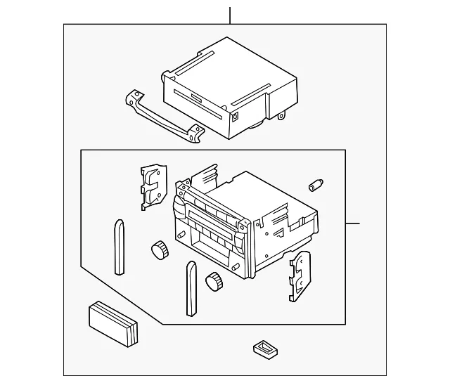 Radio Control Unit - Mazda (bl8d669s0a)