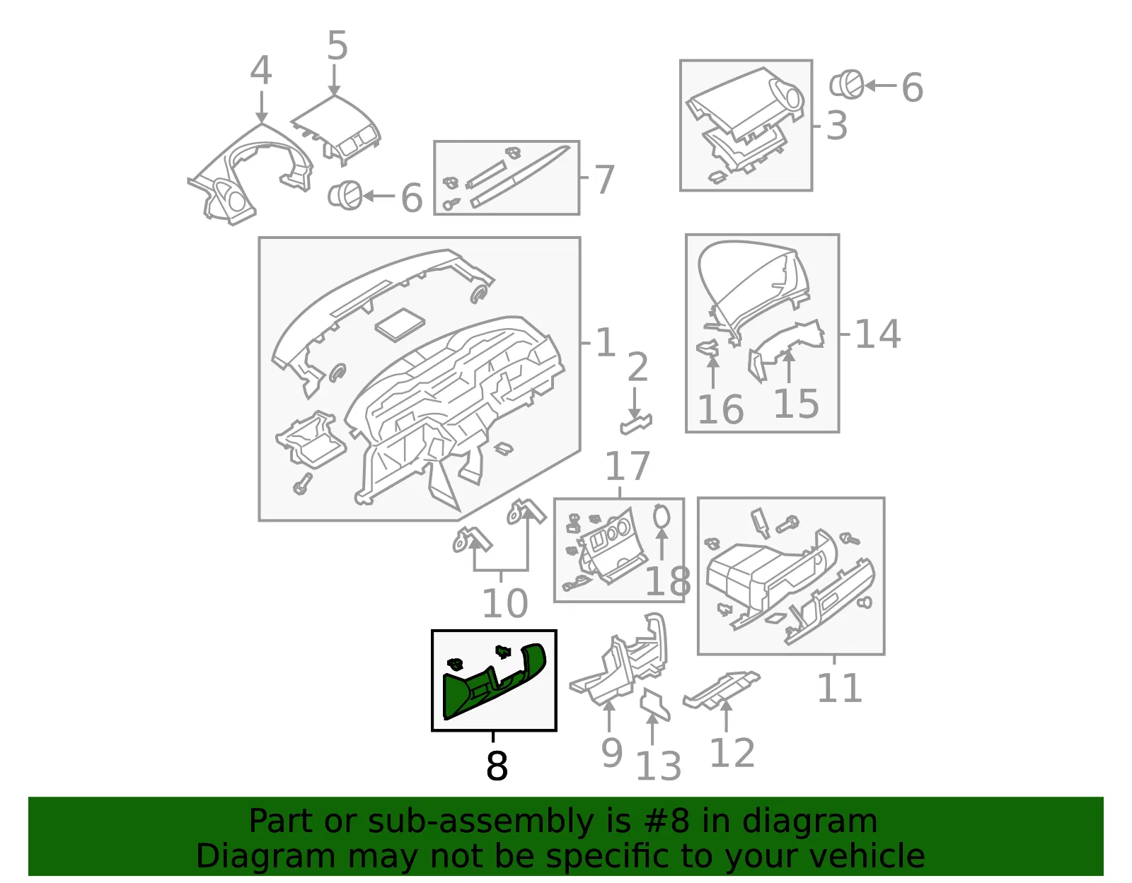 Panel Lower - MAZDA (BN8P64280B02) - view 2