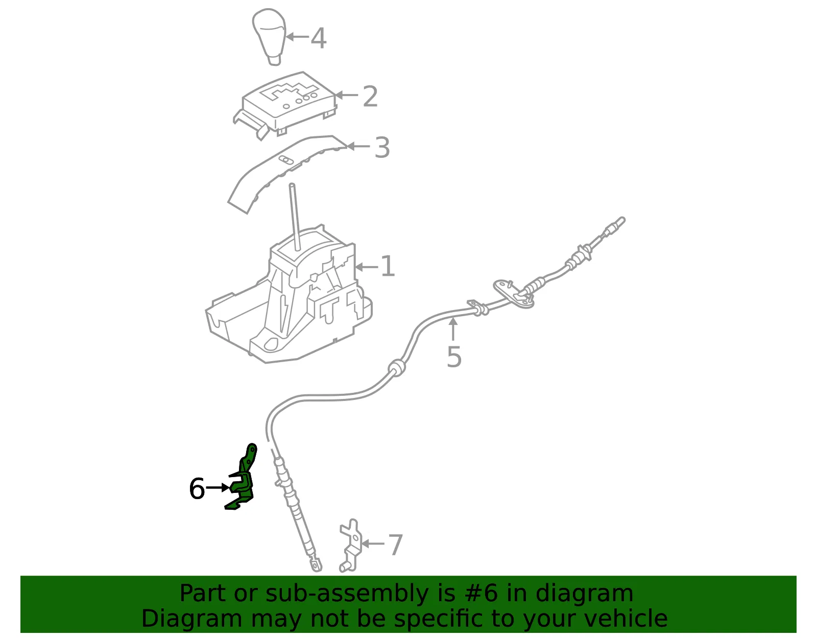 Cable Assembly Bracket - Mazda (BP4N-46-08XB) - view 3
