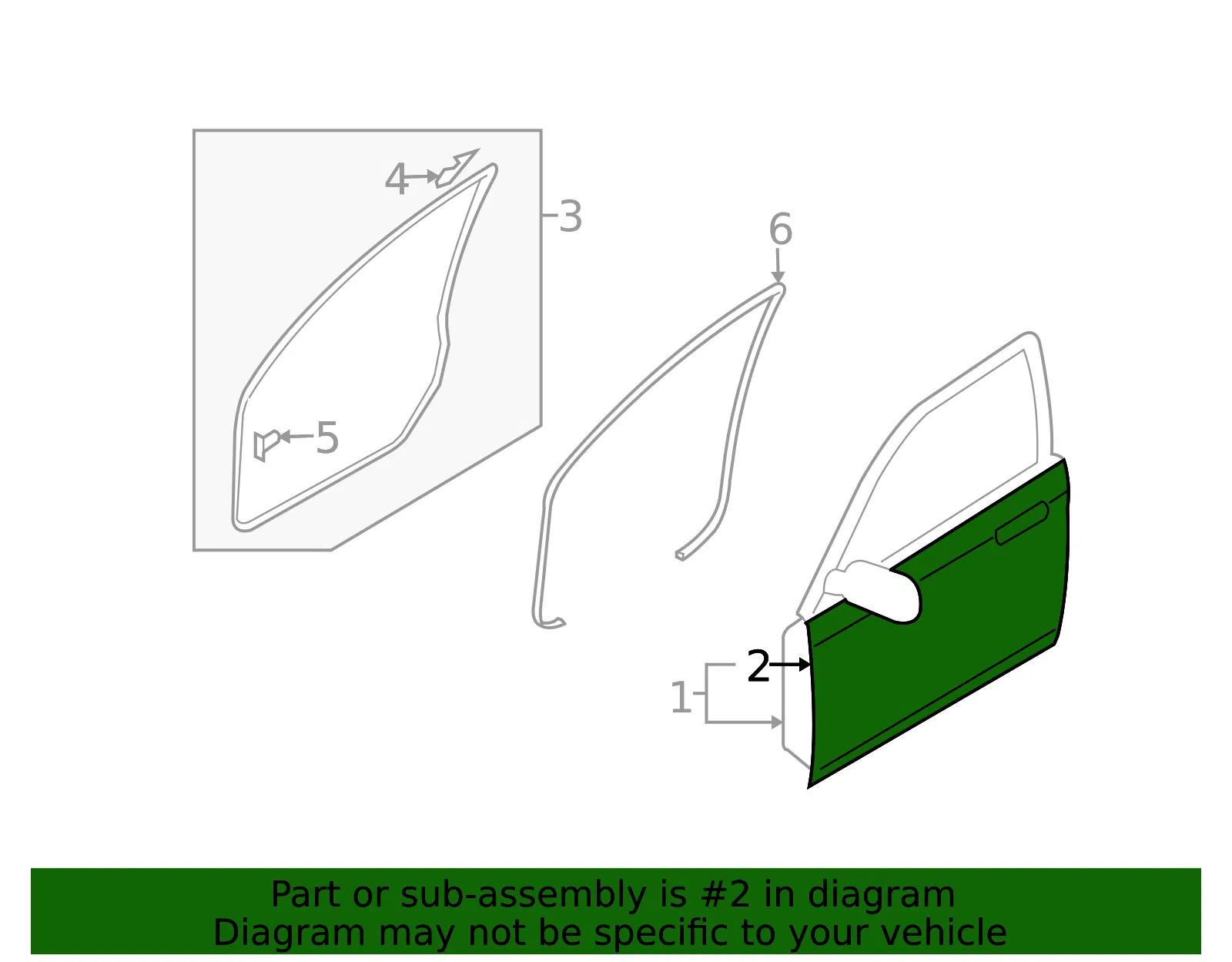 Outer Panel - Driver's Side (LH) - Mazda (C235-59-031D) - view 2