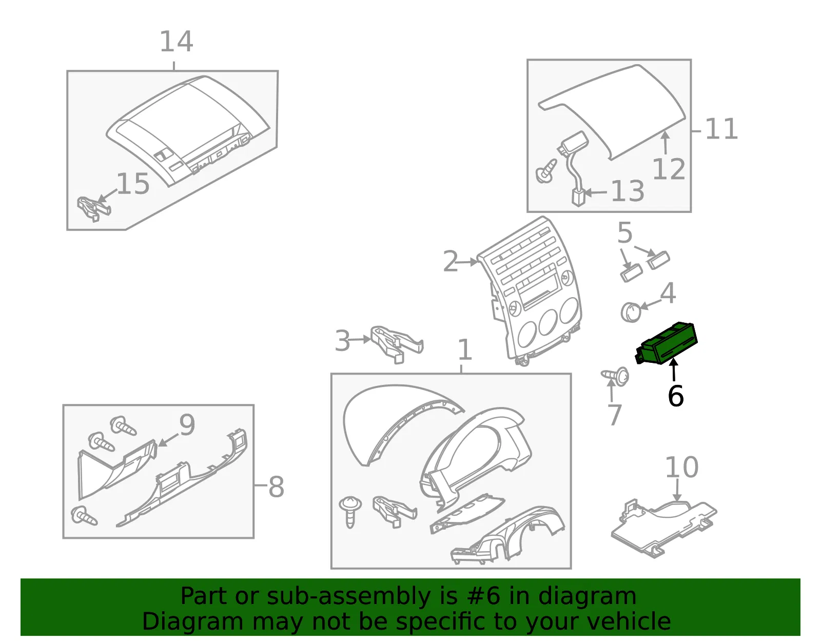 Panel Escutcheon - MAZDA (C23566BC0) - view 2