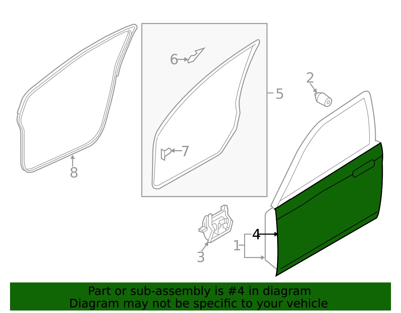 Outer Panel - Driver's Side (LH) - Mazda (C513-59-031A) - view 2
