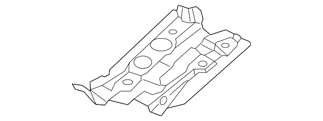Cowl Panel Bracket - Driver's Side (LH) - Mazda (D10E-54-5DX)