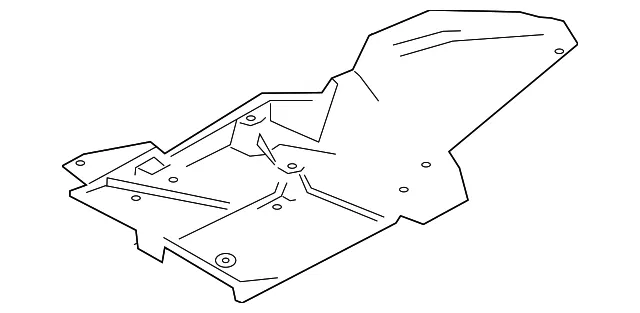 Under Cover - Passenger Side (RH) - Mazda (DB3B-56-1Z1)