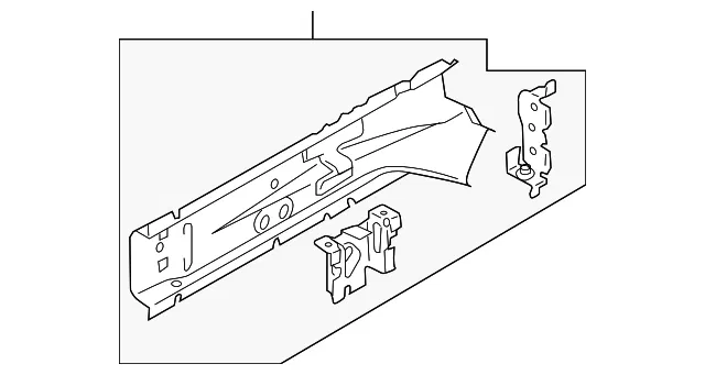 Inner Rail - Passenger Side (RH) - Mazda (DF71-53-310)