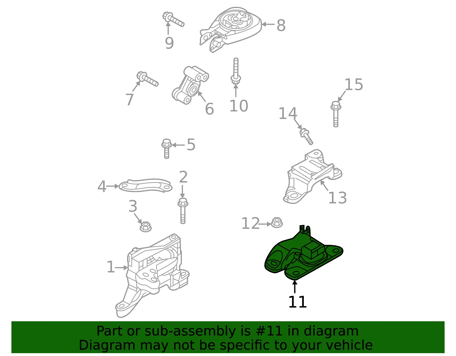 Mount - Mazda (DLMC-39-070) - view 2