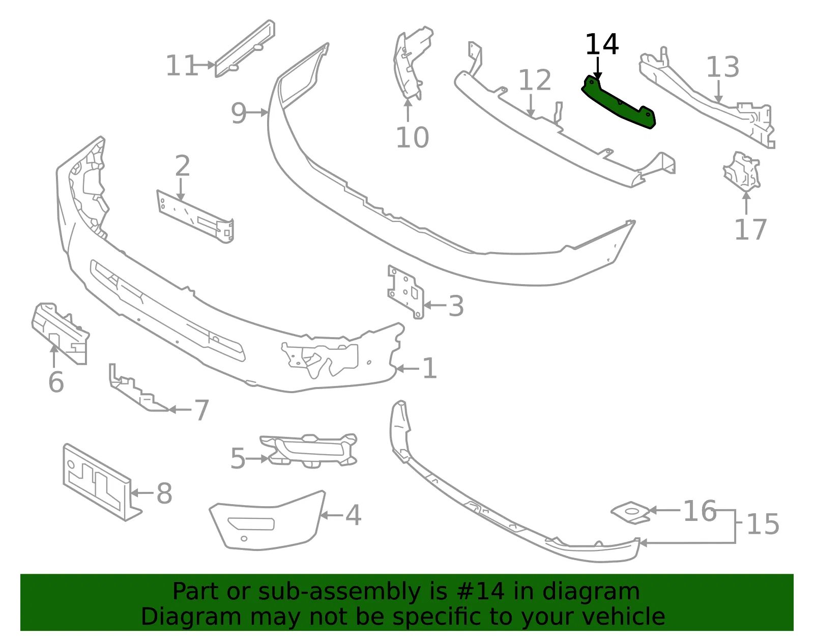 Impact Bar Bracket - Nissan (E3830-9FVBA) - view 2