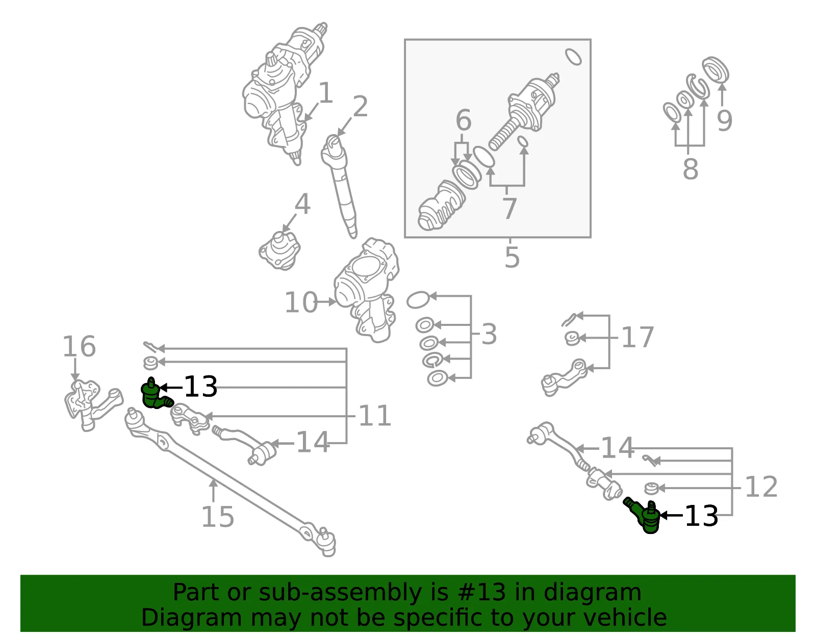 Socket-Kit Side Rod Outer - Nissan (E8C20-2S48PNW) - view 2