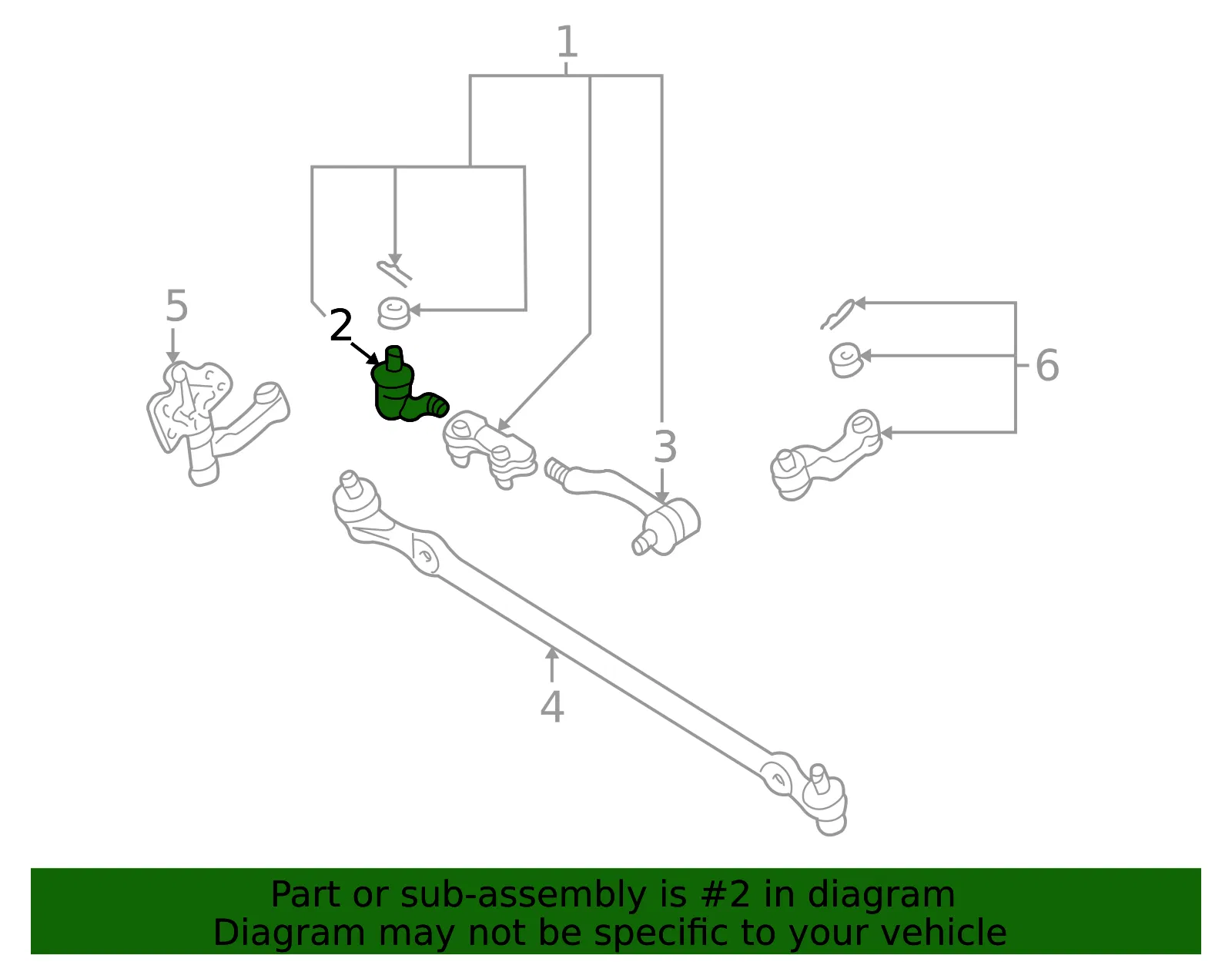 Socket-Kit Side Rod Outer - Nissan (E8C20-3S52PNW) - view 2