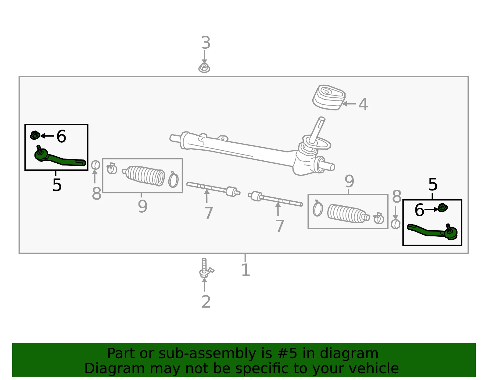 Socket-Kit Side Rod Outer - Nissan (E8C20-3SG1PNW) - view 2