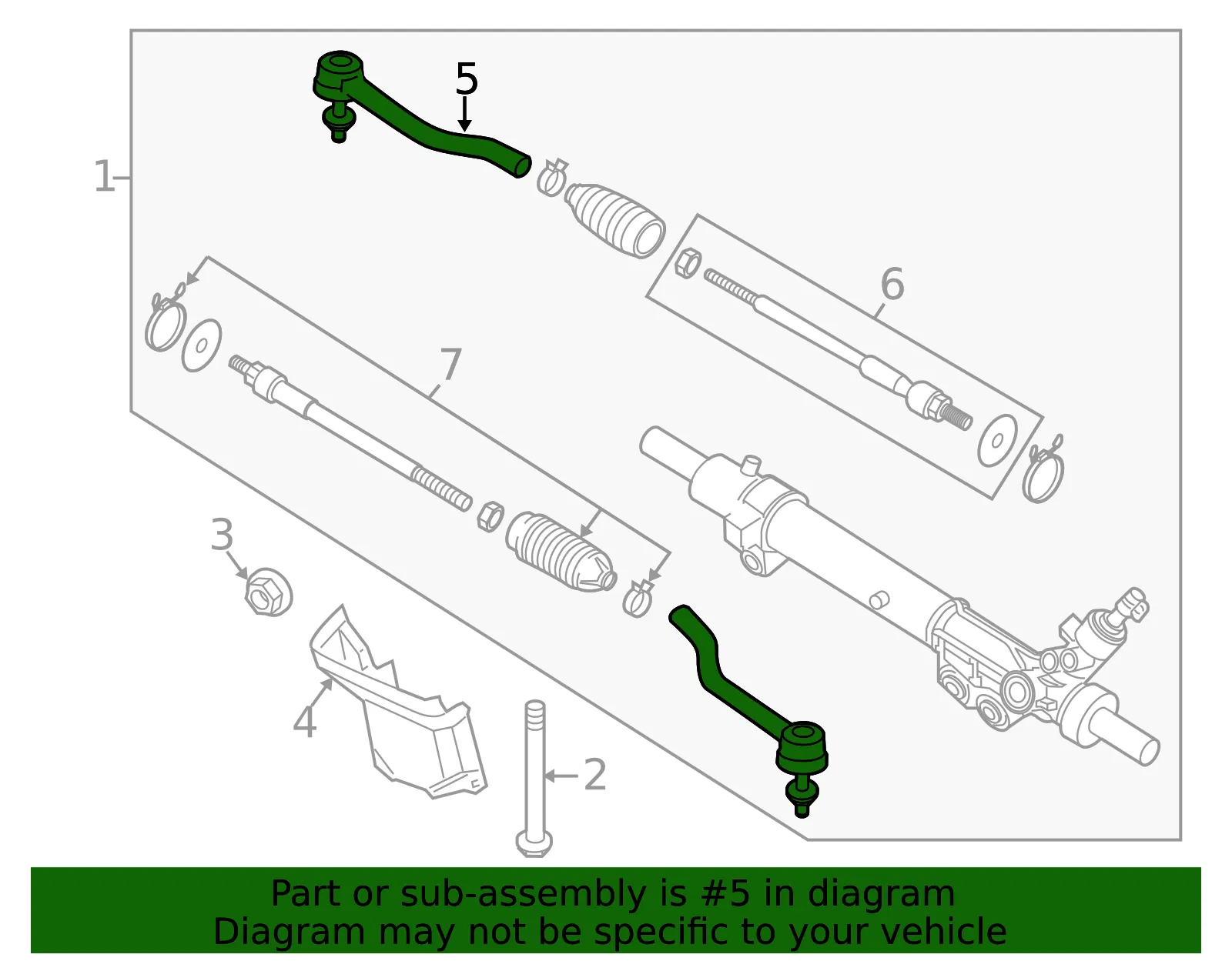 Socket-Kit Side Rod Outer - Nissan (E8C20-3TA0PNW) - view 2
