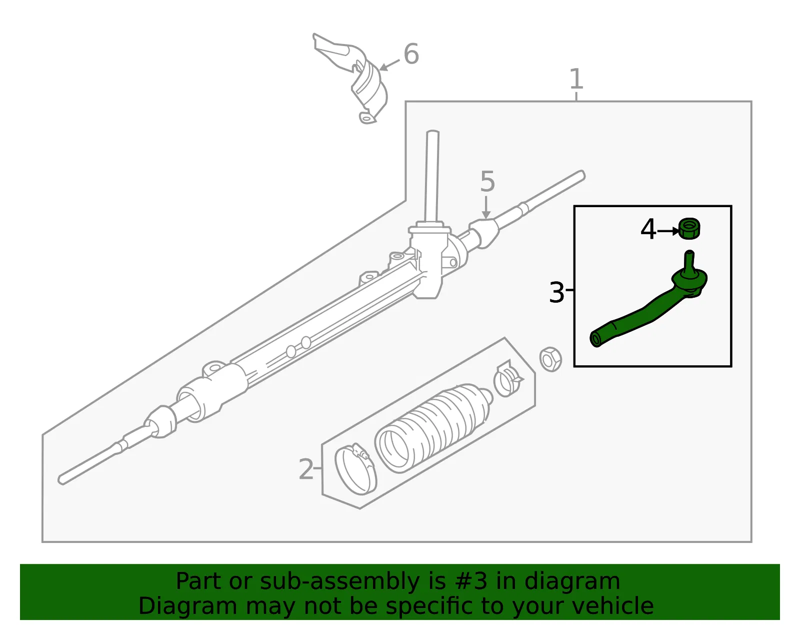 Socket-Kit Side Rod Outer - Nissan (E8C20-4BA0PNW) - view 2