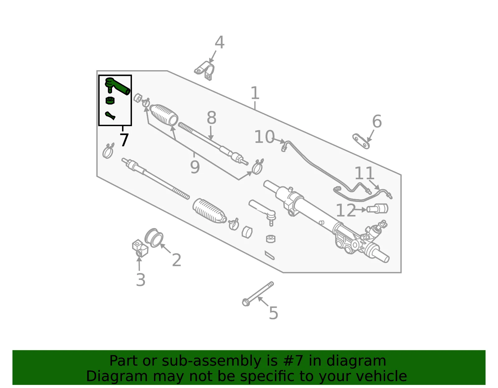 Socket-Kit Side Rod Outer - Nissan (E8C20-EA02PNW) - view 3