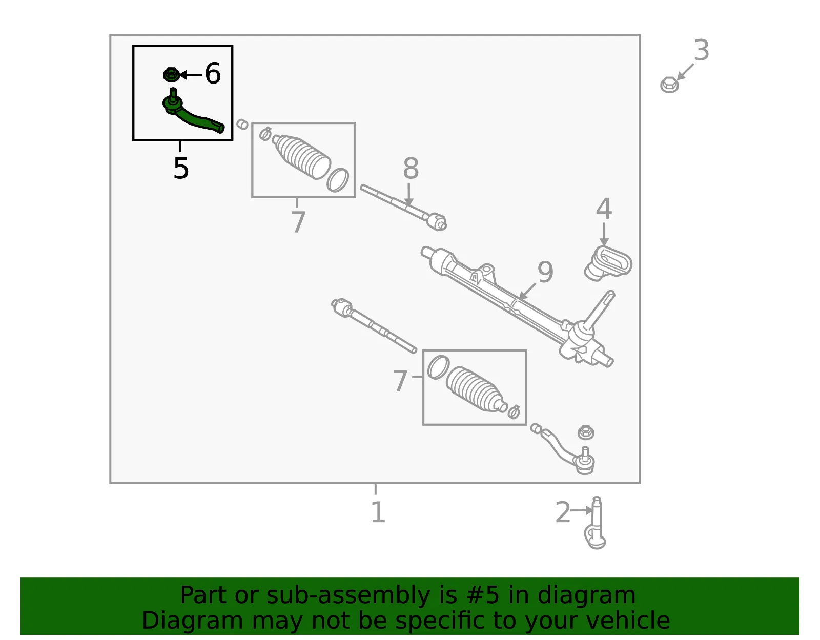 Socket-Kit Side Rod Outer - Nissan (E8C20-ET00PNW) - view 4