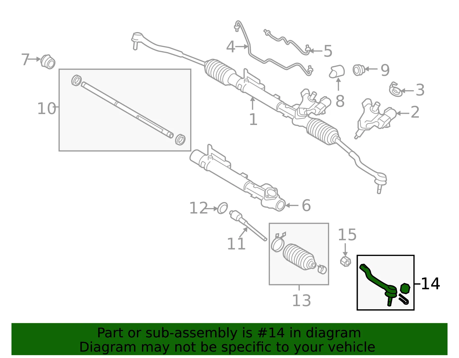 Socket-Kit Side Rod Outer - Nissan (E8C20-JA00PNW) - view 4