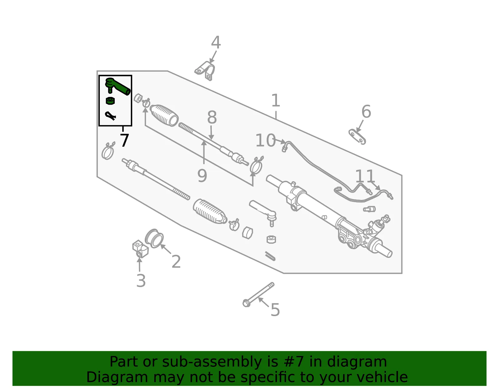 Socket-Kit Side Rod Outer - Nissan (E8C40-7S02PNW) - view 4