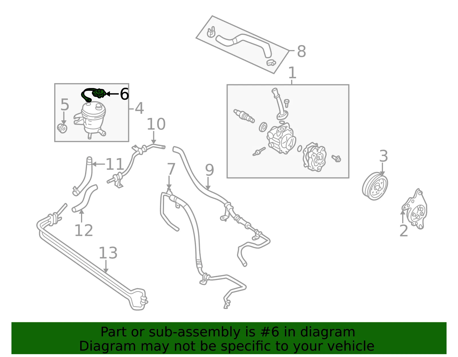 Cap Vane Pump Tank - MAZDA (EC0132691) - view 2
