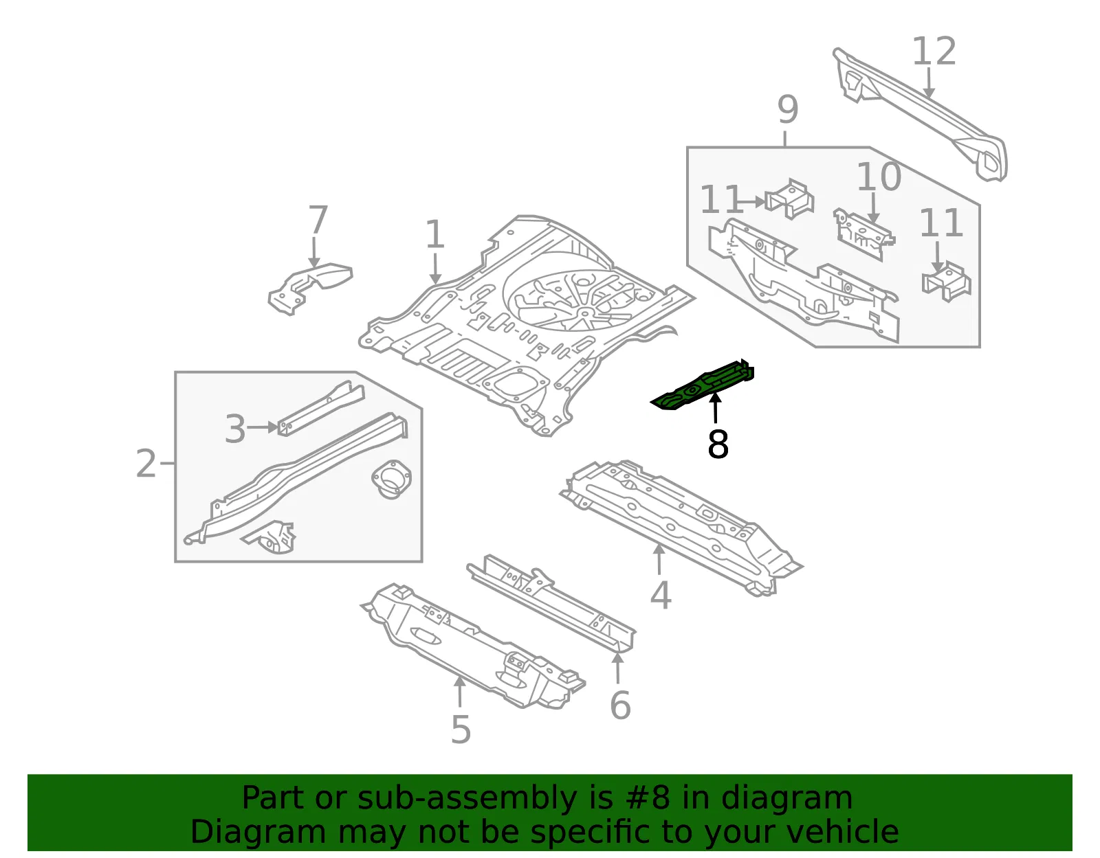 Hook&Bracket R Side Frame - MAZDA (EC0153890C) - view 2
