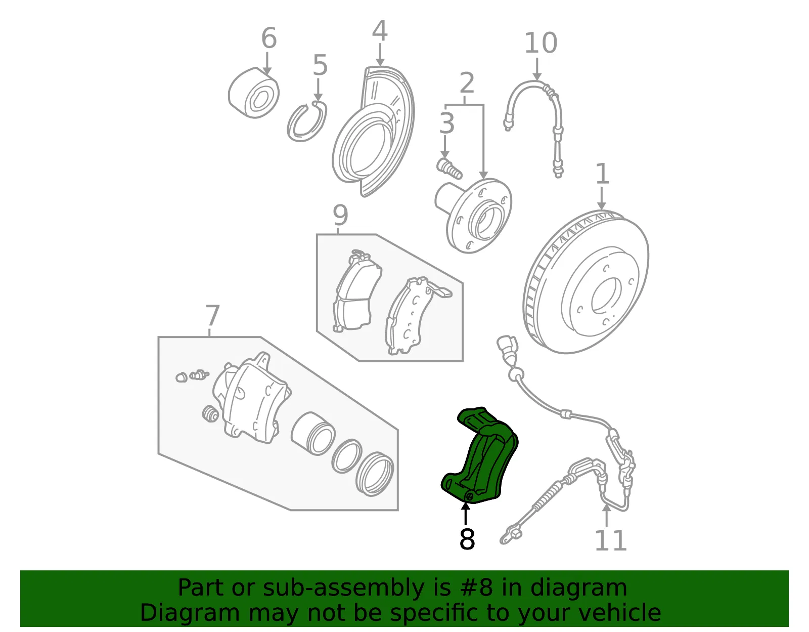 Support Mounting - MAZDA (EFY533281) - view 2