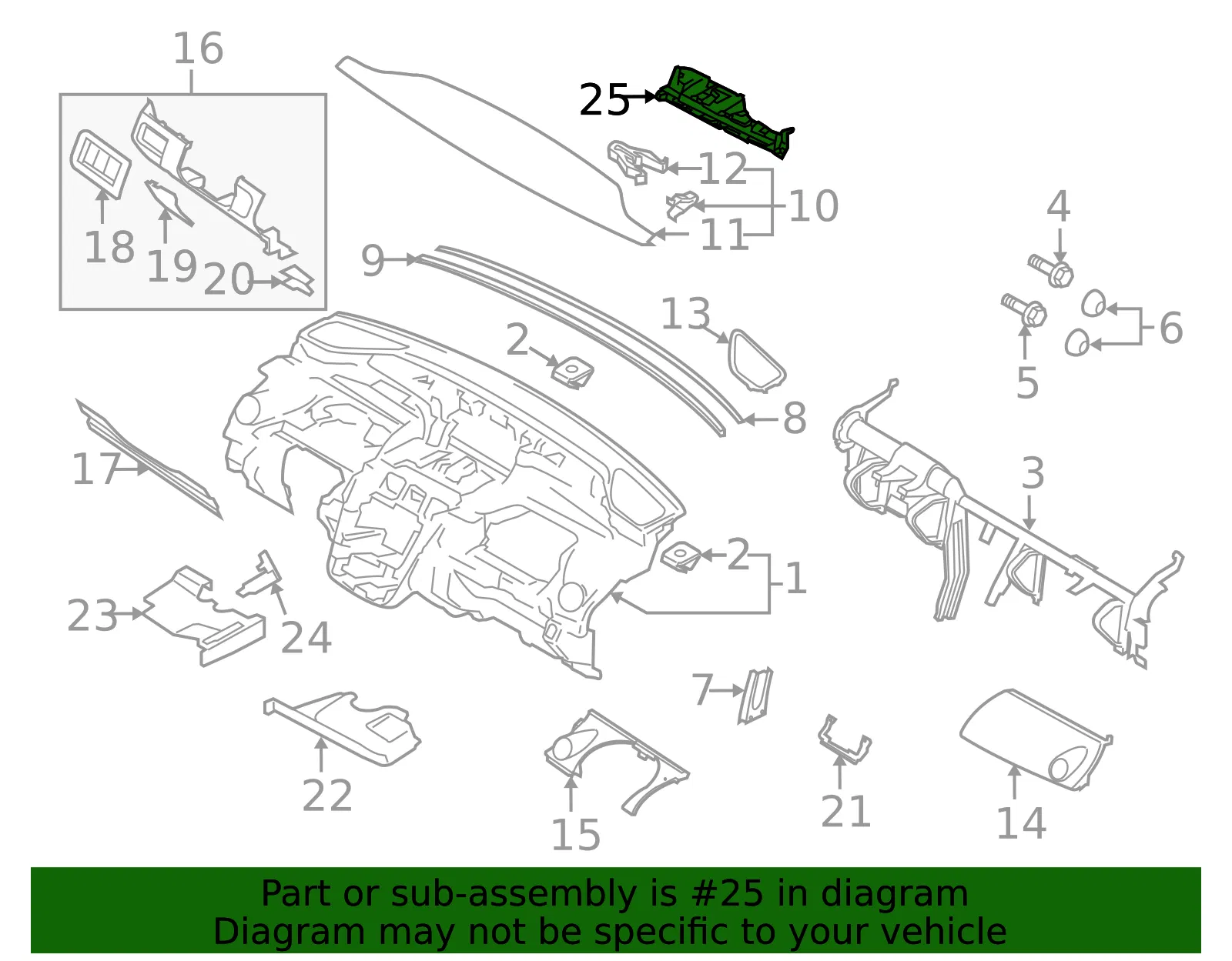 Panel Center - Mazda (eh445532002) - view 2