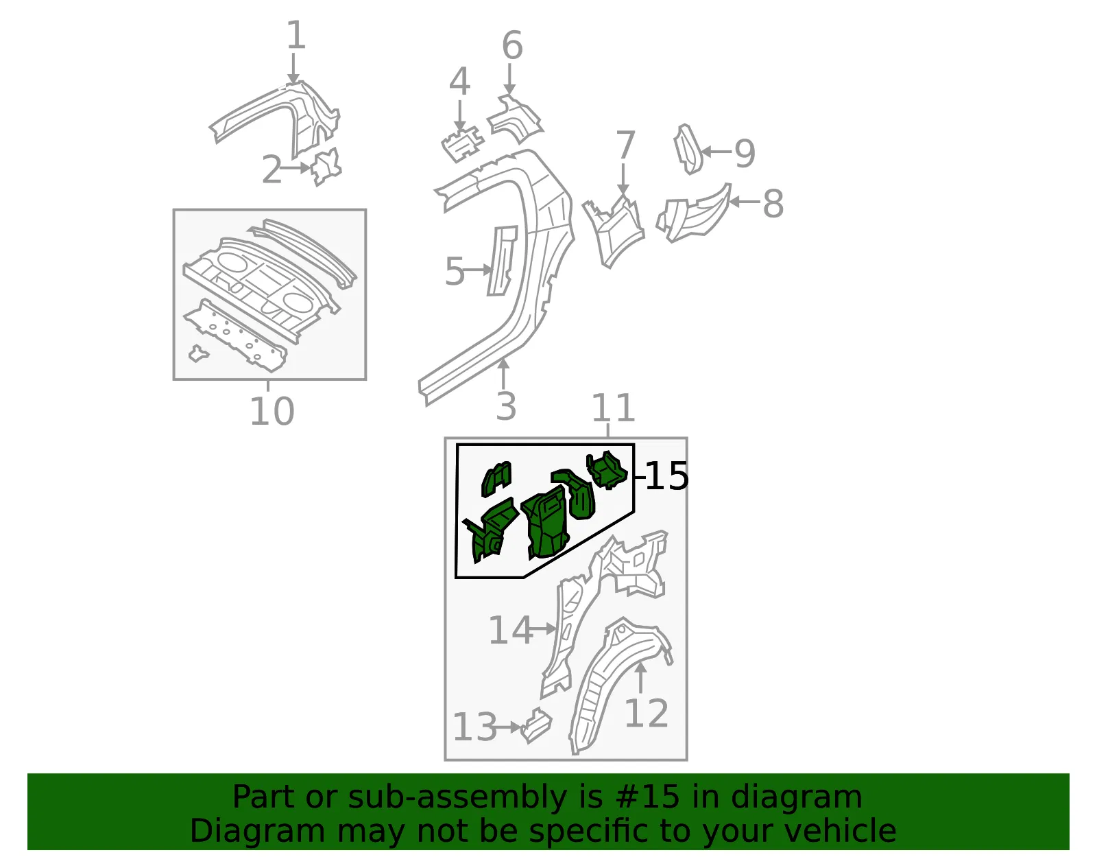 Support Assembly - Driver's Side (LH) - Mazda (F151-71-180E) - view 2