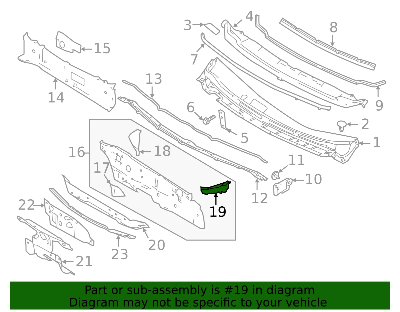 Side Support - Driver's Side (LH) - Nissan (F7409-1HLMA) - view 2