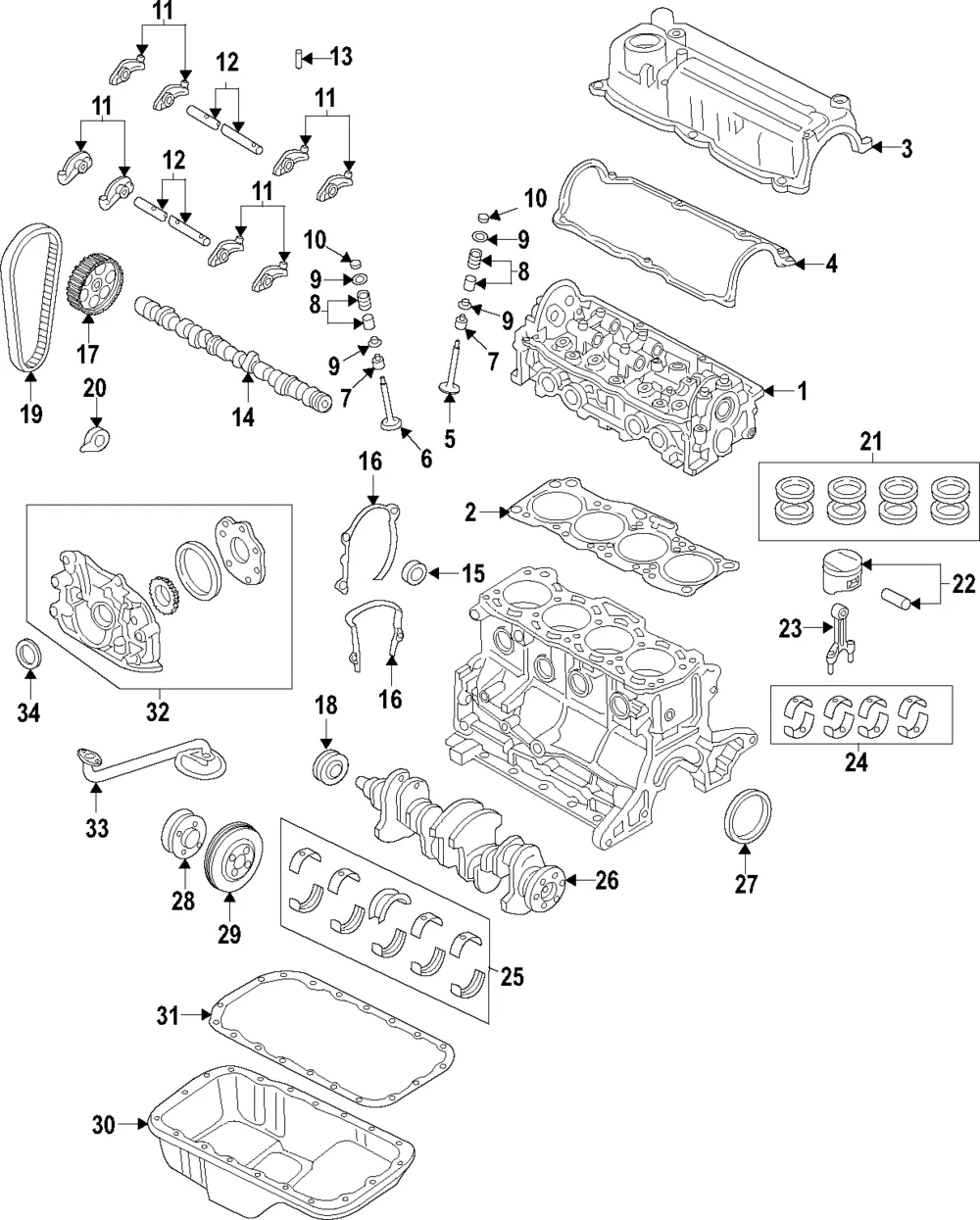 COVER HEAD - Mazda (F80110220D)