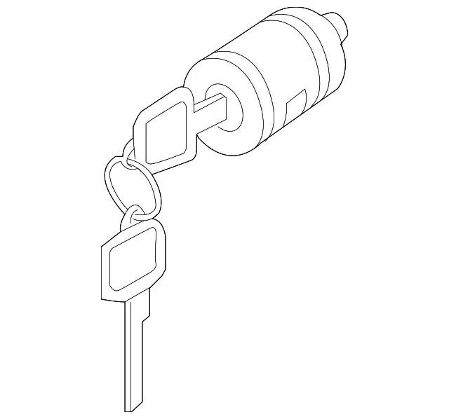 Glove Box Lock Kit - Nissan (F8632-3JA0A)