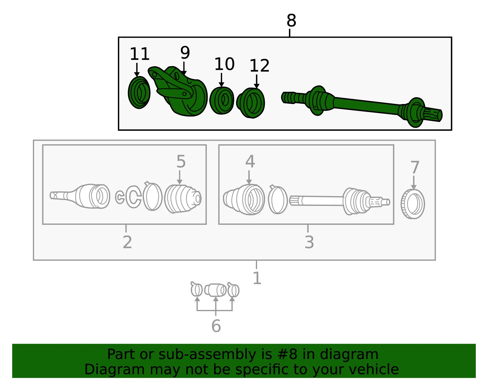 Cv Intermediate Shaft - Mazda (FA55-25-700A) - view 2