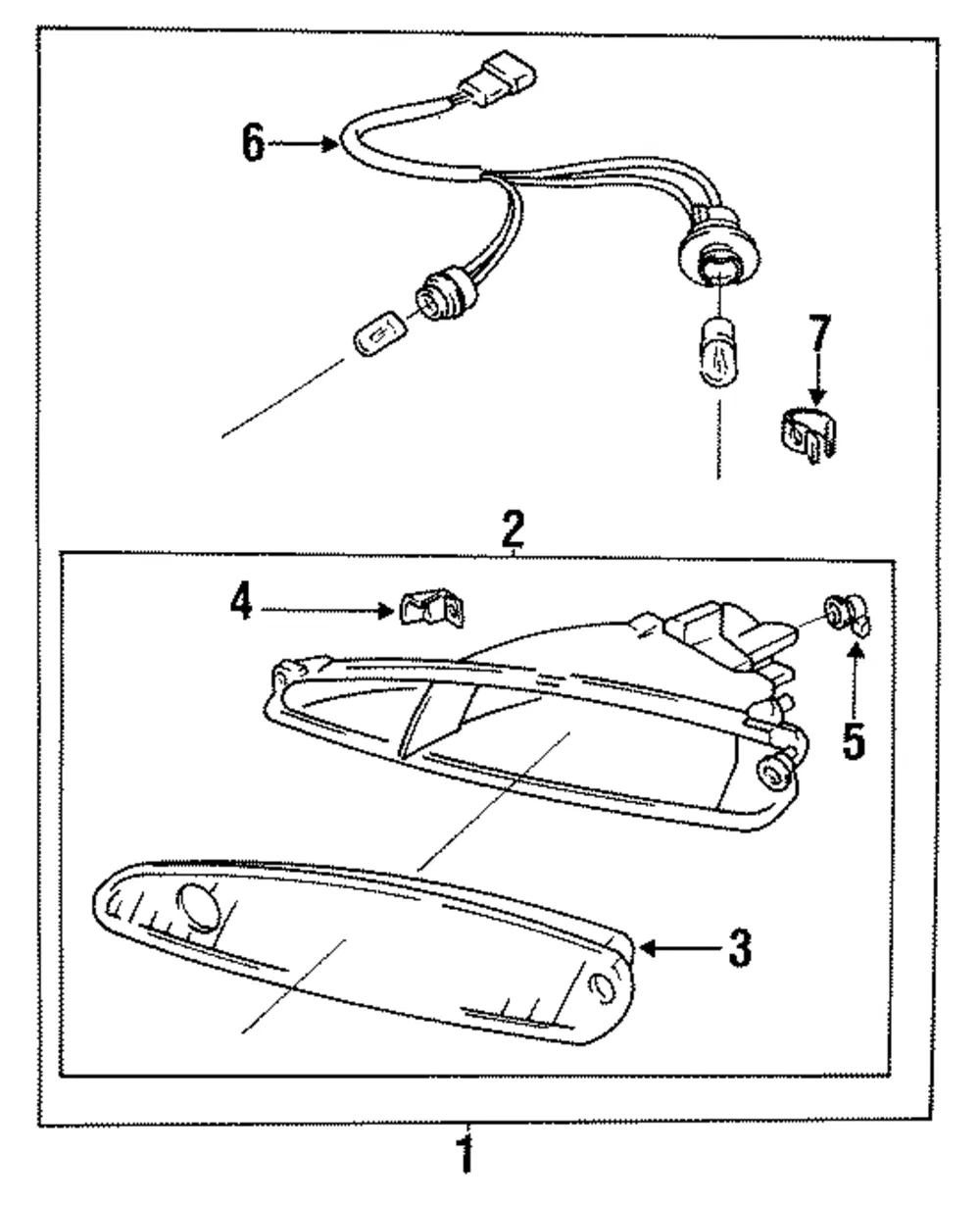 Lens & Housing - Passenger Side (RH) - Mazda (FD01-51-06XB)