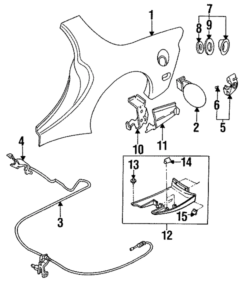 Reinforcement - Driver's Side (LH) - Mazda (FD01-71-1D0)