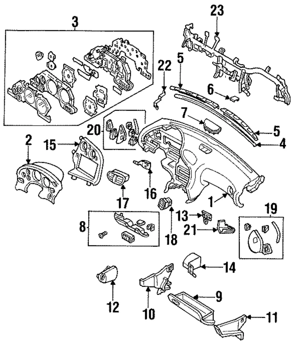 Cover R Glove - MAZDA (FD1564117A)