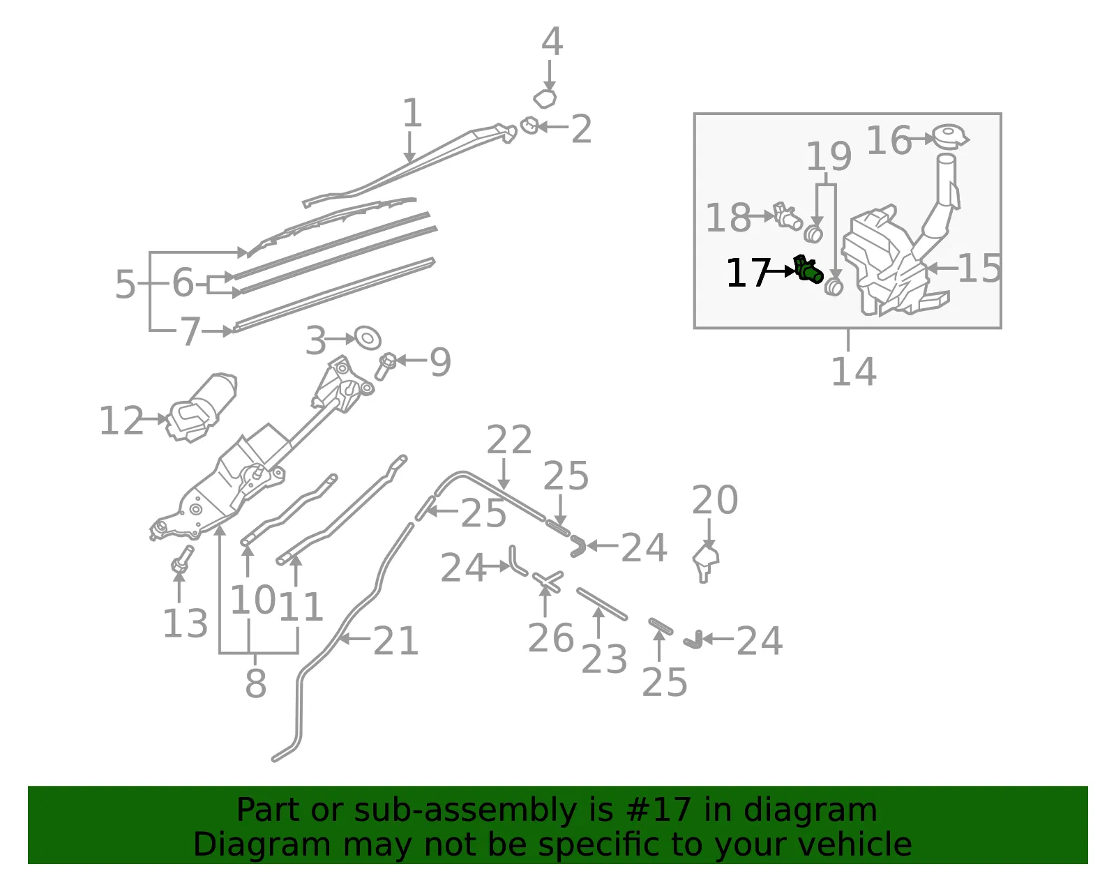 Washer Pump - Mazda (G22C-67-482) - view 3