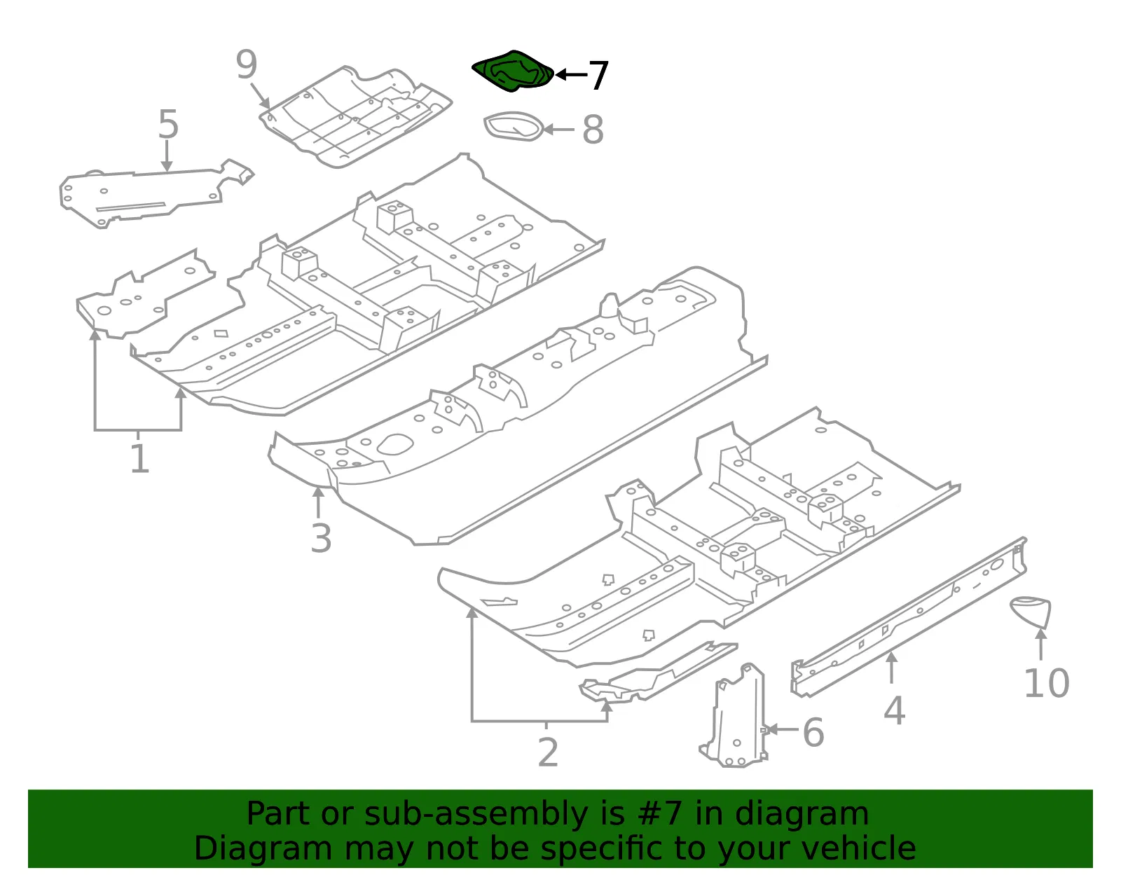 Access Cover - Driver's Side (LH) - Nissan (G4848-6MAAA) - view 2