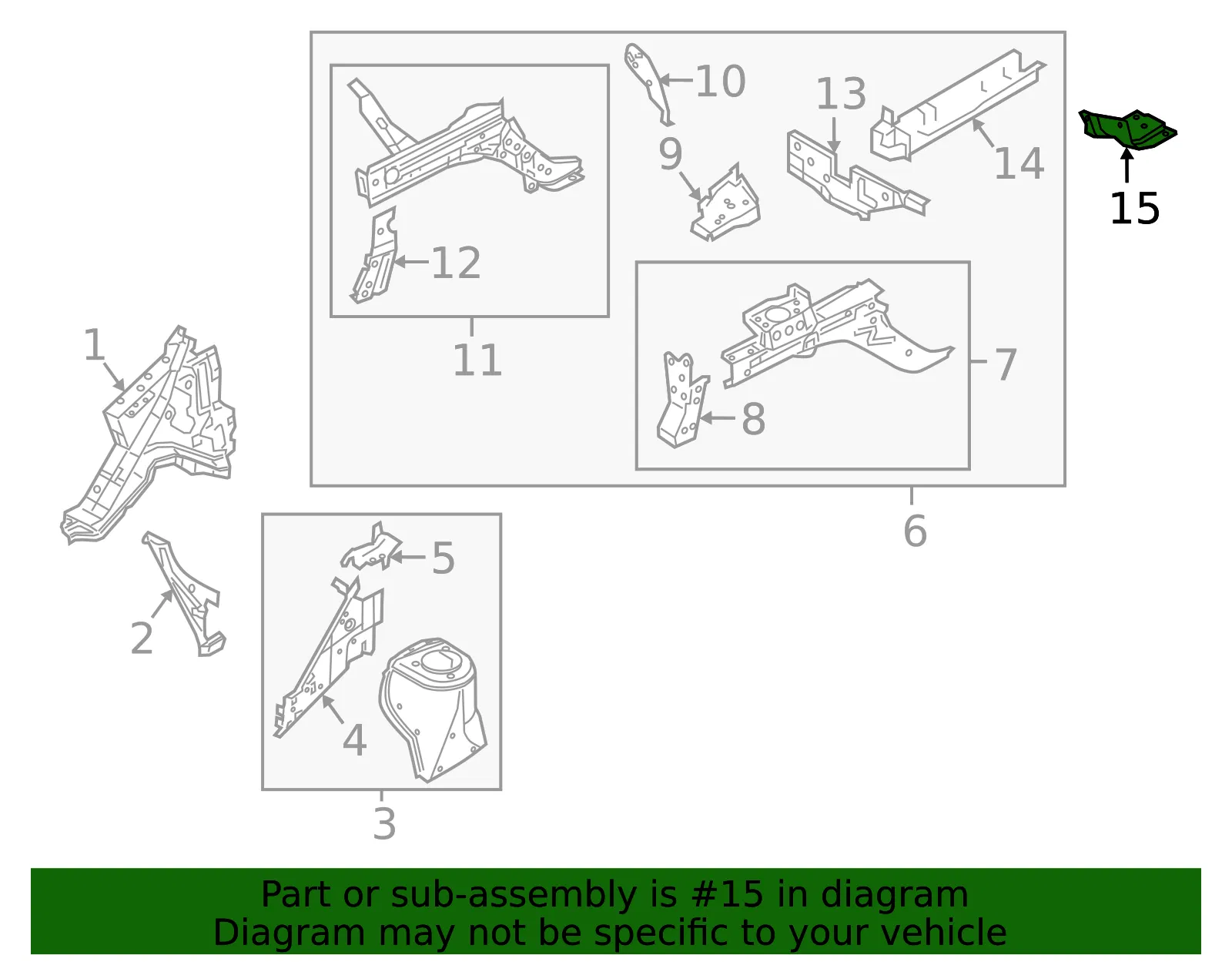 Closing Plate - Passenger Side (RH) - Nissan (G51J8-3LMMA) - view 2