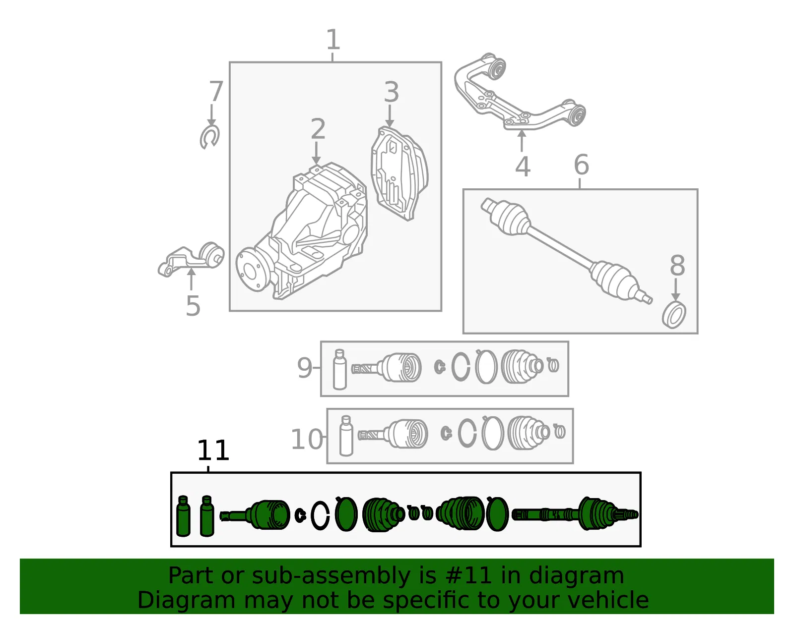 Boot Set Outer Joint - MAZDA (GD5622530) - view 2