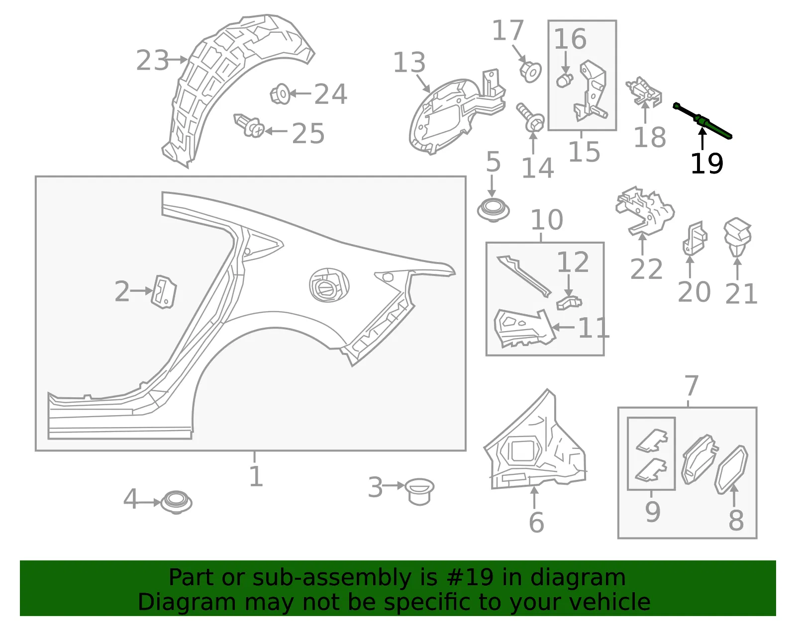 Release Cable - Mazda (GHK1-56-880A) - view 3