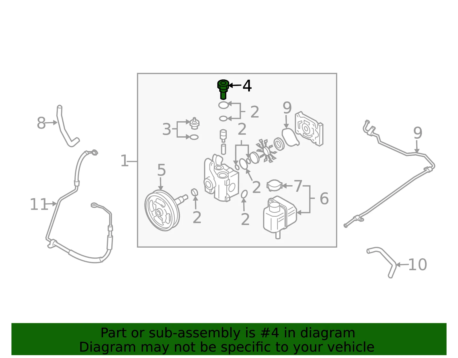 Nipple Vane Pump - MAZDA (GJ6E32613) - view 2