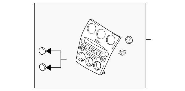 Panel Audio - MAZDA (GP7A669H0)