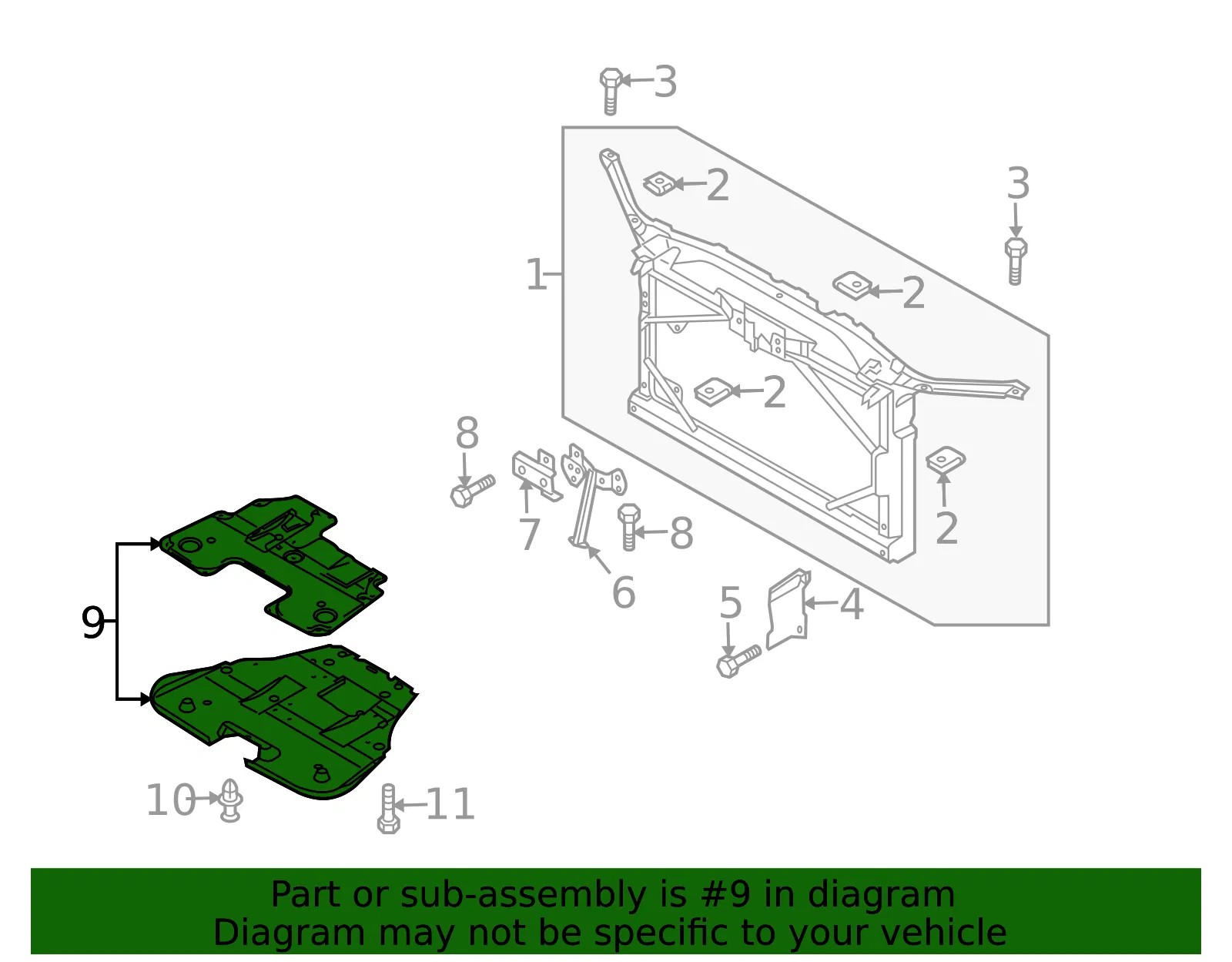 Cover Under - MAZDA (GP9A56110A) - view 2