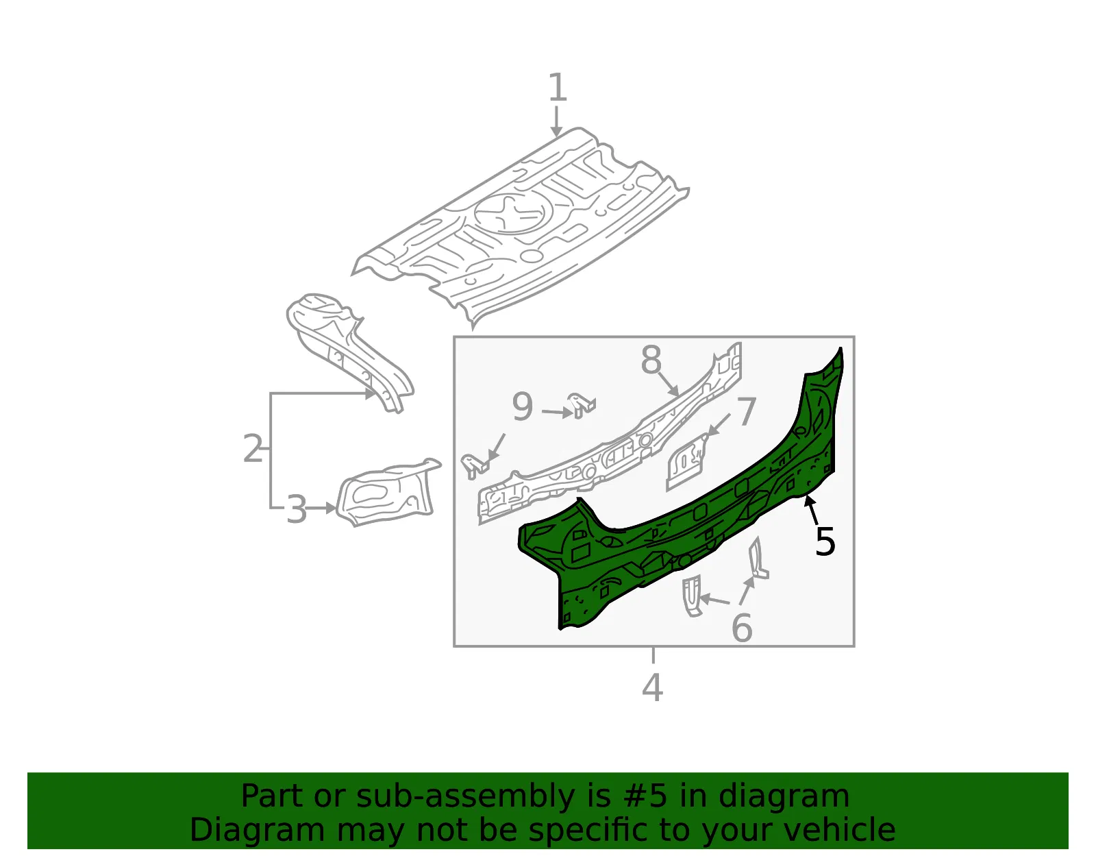 Panel Rear End - MAZDA (GP9A70751) - view 2