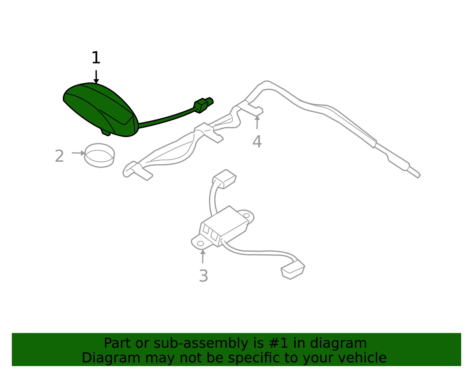 Antenna - MAZDA (GS3L66930B93) - view 2