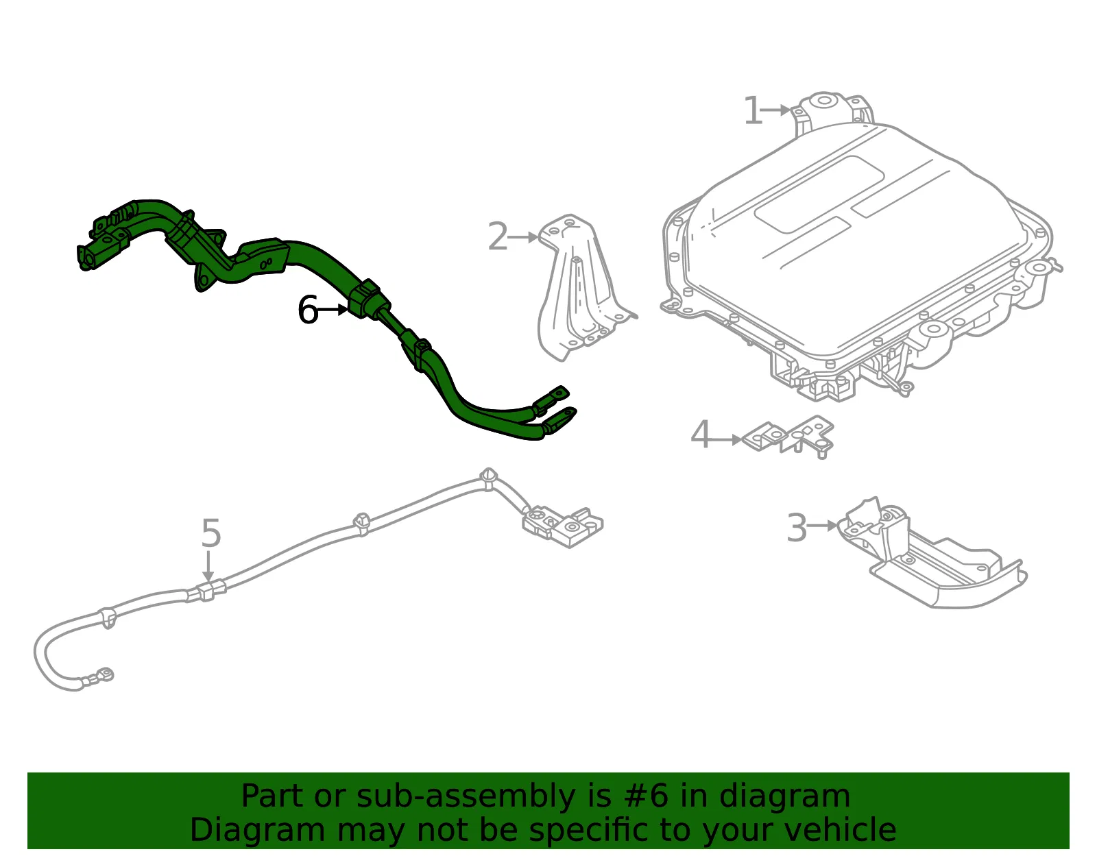 Negative Cable - Mazda (K628-67-270A) - view 2