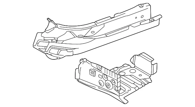 Frame Side Member - Mazda (KBB3-53-390D)