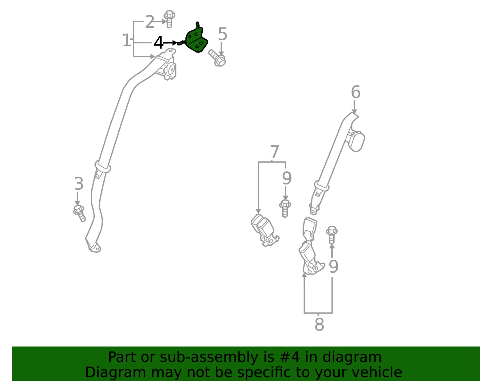 Mount Bracket - Passenger Side (RH) - Mazda (KD45-57-78X) - view 2