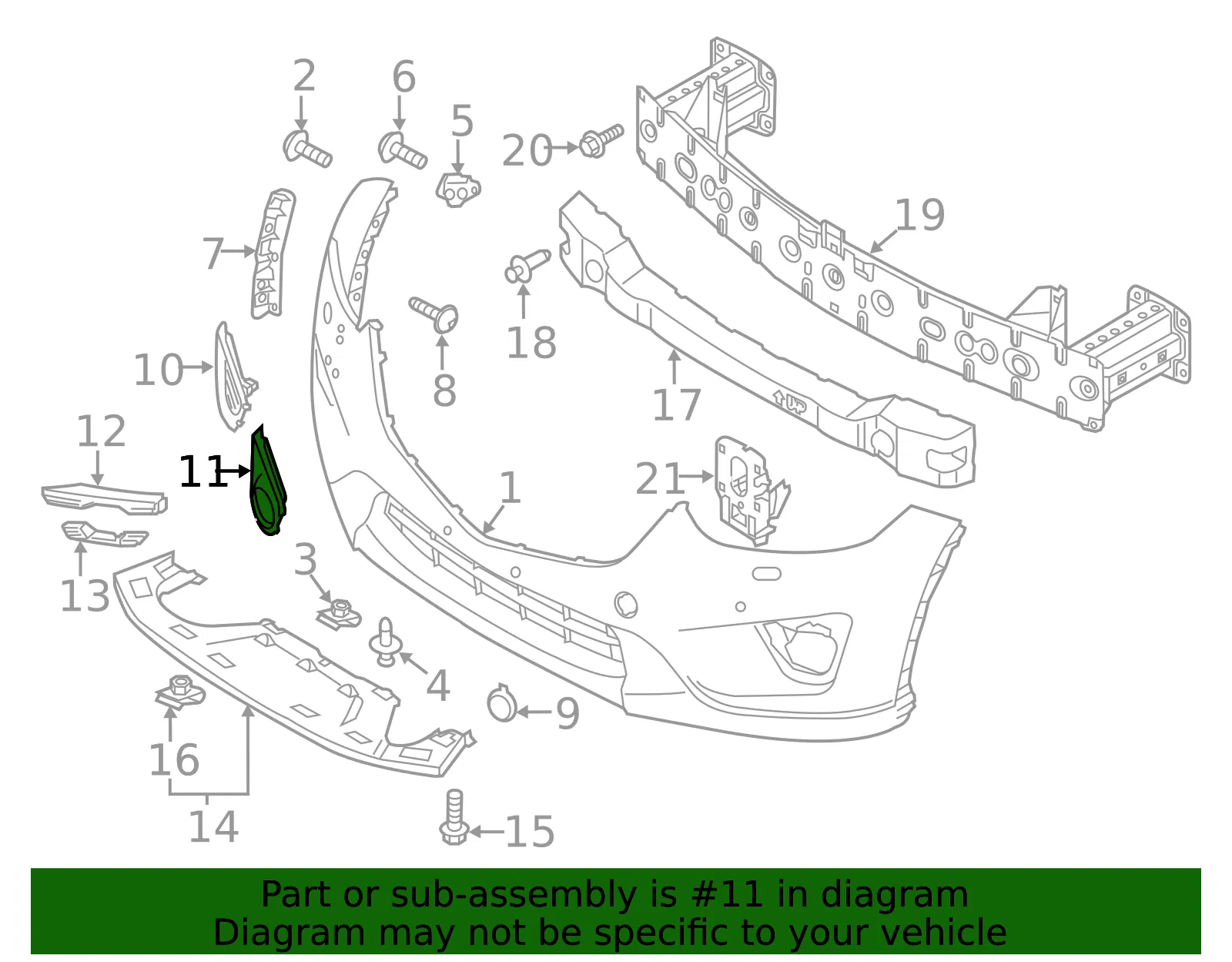 Bezel - Driver's Side (LH) - Mazda (KD53-50-C21) - view 3