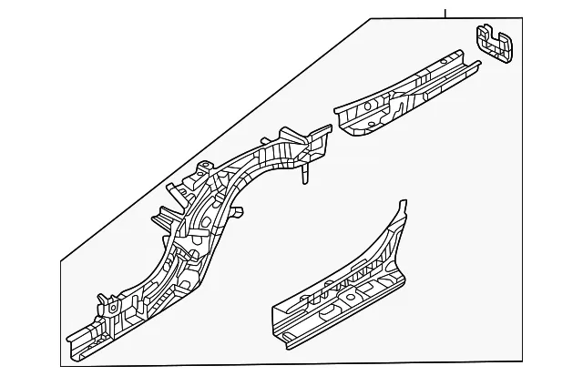 Frame Side Member Assembly - Mazda (KMV6-53-810E)